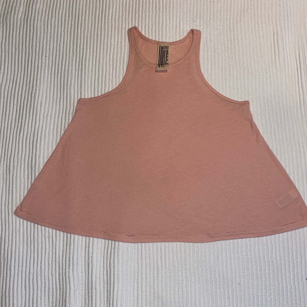 Pink Free People Long Beach Tank